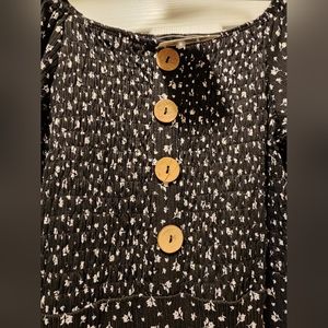 Black flowered Dress